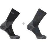 Salomon X Ultra Access Crew 2-Paar Schwarz/Mehrfarbig 42-44