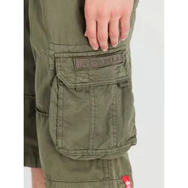 Alpha Industries Jet Cargo Shorts Dark Olive 34