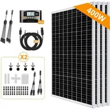 400W Solarpanel Solarmodul Balkon Solaranlage Komplettset Solar Set Photovoltaik für Wohnmobil Balkonkraftwerk