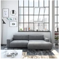 Musterring Ecksofa LUCIA zeitlos, bequem, schöne Detailverarbeitung Breite 296cm, L-Form grau