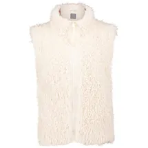 Betty & Co Kunstfell-Weste mit Stehkragen in cream | 42