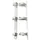 No disponible Wandwäscheständer Basic mit 3 Rollen White 37x5x5cm