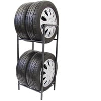 Stillerbursch Reifenregal 4 Reifen | Garagenregal | Garage Werkstatt Felgenregal Lagerregal | Felgen Wandhalter | Reifenständer aus Stahl