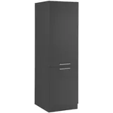 Xxxl Mehrzweckschrank, Anthrazit, Metall, 2 Fächer, 60x200x68 cm, Made in EU, erweiterbar, stehend, Schlafzimmer, Kleiderschränke, Mehrzweckschränke