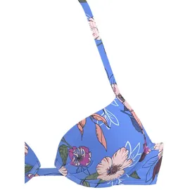 s.Oliver Push-Up-Bikini-Top Damen Blau 40 Cup A