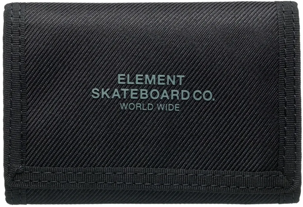 Brieftasche ELEMENT "Element Co", Herren, schwarz (flint schwarz), 100% Polyester, Kleinlederwaren