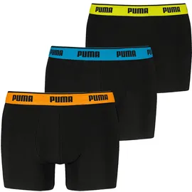 Puma Boxer Boxershorts Men Herren Everyday Unterhose Unterwäsche 3er Pack Black Pop, 2.0 - XL