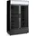 HENDI Rückwandkühlschrank mit hinterleuchteter Blende, zweitürig, Arktic, 512L, Schwarz, 220-240V/510W, 1120x585x(H)1900mm - Schwarz
