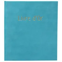 Exacompta Gästebuch 140 Seiten Goldschnitt, Skandi - türkis