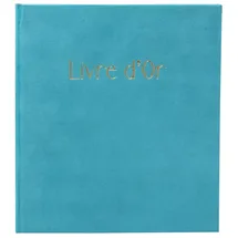 Exacompta Gästebuch 140 Seiten Goldschnitt, Skandi - türkis