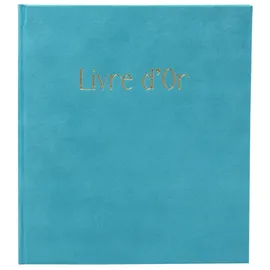 Exacompta Gästebuch 140 Seiten Goldschnitt, Skandi - türkis