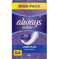 Always dailies | Extra Protect | Long Plus | Slipeinlagen Damen 54er Giga Pack (Long Plus 54er, 1er Pack)