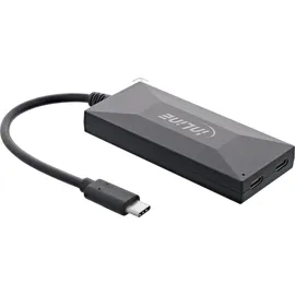 InLine InLine® USB 3.2 Gen 1 OTG Hub, USB Typ-C zu 3 Port Typ-A und 2 Port Typ-C, mit 3A Netzteil, schwarz