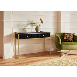 LEONIQUE Fleuriss Konsolentisch 110x40x76 schwarz