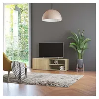 Furnicato TV-Schrank Sonoma-Eiche 120x34x37 cm Holzwerkstoff