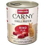 Carny Katzen Nassfutter Single Protein Rind Pur (6 x 800g), Katzen Nassfutter mit nur einer Proteinquelle von animonda, Katzenfutter für ausgewachsene Katzen