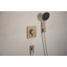 Hansgrohe FixFit Fine Q Wandanschluss mit Rückflussverhinderer, brushed bronze