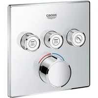 Grohe Smartcontrol Unterputzmischer mit 3 Absperrventilen, Fertigmontageset langlebige Oberfläche,