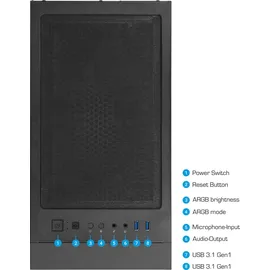 Ankermann Gaming-PC AMD Ryzen 5 5500 4,0 GHz 16 GB RAM 1 TB SSD GeForce RTX 3050 Win 11 Pro