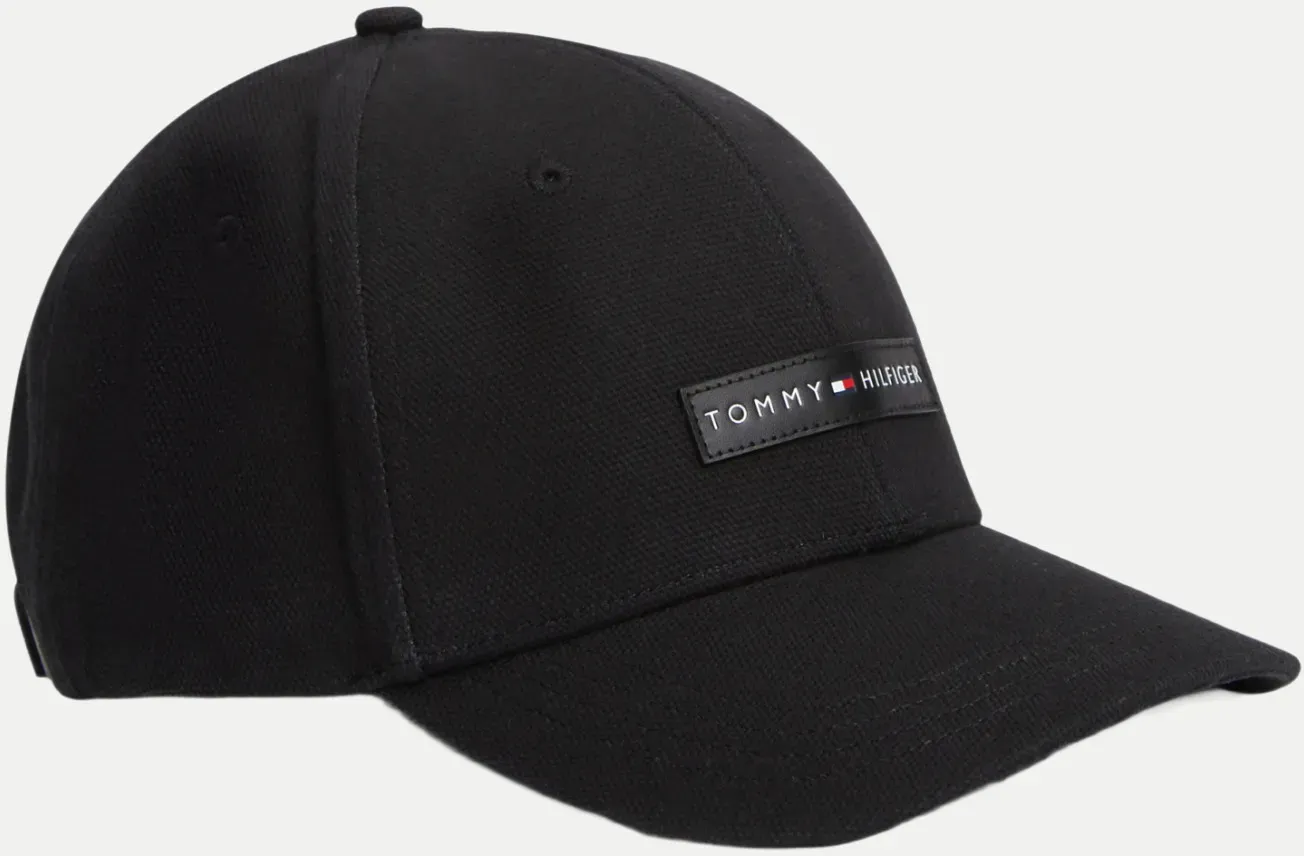 Base-Kappe mit Logo-Patch Schwarz