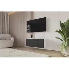 altdecor NOA-2 Lowboard 100 cm x 40 cm x 40 cm Schwarz Holzwerkstoff