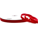 Creativery 10mm Samtband 10m Schmuckband Geschenkband Schleifenband Stoffband Uni Rot