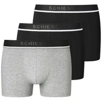 SCHIESSER Boxer 95/5 (3er-Pack), mit sportlichem Logo-Webgummibund, schwarz