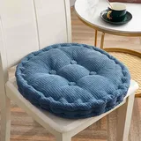 HLTQL Sitzkissen Rund Outdoor GartenmöBel、Sitzkissen Rund 40cm Waschbar、Bodensitzkissen FüR Balkon、Runde Sitzkissen FüR StüHle(#6,40x40cm)