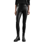 STREET ONE Damen A378408 Beschichtete Thermo-Leggings,Schwarz,46 - 46