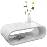 SalesFever Couchtisch Weiß MDF 120 x 40 x 60 cm
