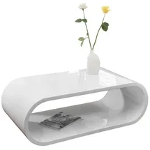 SalesFever Couchtisch Weiß MDF 120 x 40 x 60 cm