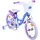 tpfsports Disney Frozen 2 Kinderfahrrad - Mädchen - Rücktritt + Handbremse - Blau/Lila