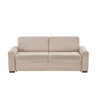 Switch Schlafsofa aus Cord Vanila ¦ beige ¦ Maße (cm): B: 220 H: 87 T: 98