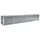 vidaXL Garten-Hochbeet verzinkter Stahl rechteckig 480 x 80 x 77 cm Grau 