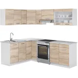 Vicco Winkelküche R-Line 230 cm eiche sonoma