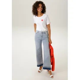 Aniston CASUAL T-Shirt Rot/Weiß 40/42