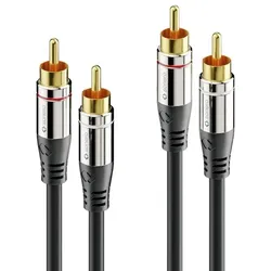 Sonero 2x Cinch Stereo Audio Kabel 0,5m