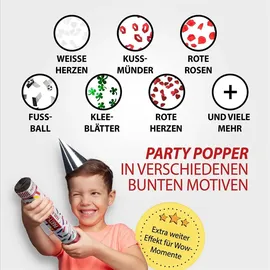 Party Factory Party Popper 40 cm 5 St. Gelb