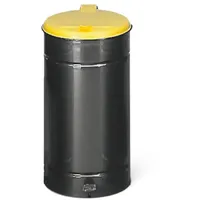 VAR Euro-Pedal Kunststoffdeckel gelb anthrazit 60 l