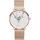 Paul Valentine Damen Armbanduhr WHITE MARBLE ROSE GOLD MESH 38 MM PV381011