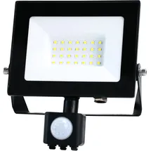 Heitronic Außenstrahler Aluminium 16,7 cm mit Bewegungsmelder schwarz