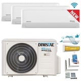 3x2,6kW 9000btu Split WiFi Klimaanlage ECO TRIO Inverter Klimagerät Multisplit