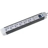 as - Schwabe as-Schwabe Steckdosenleiste FLASH mit USB-Anschlüssen, 6-fach 1.5m 18212