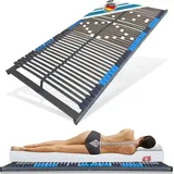 Lattenrost 90x190 cm 7,5 cm Hoch 42 Leisten 7-Zonen Schulterzone Härteregulierung Germany
