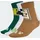 adidas MINECRAFT KINDERSOCKEN - Carbon / Brown Desert / Collegiate green, - 37-39