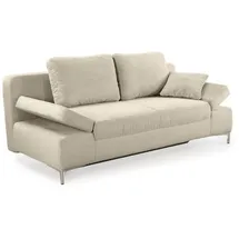 luma-home schönes für dein zuhause Schlafcouch Cord 2-Sitzer Beige/Grau