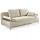 luma-home schönes für dein zuhause Schlafcouch Cord 2-Sitzer Beige/Grau