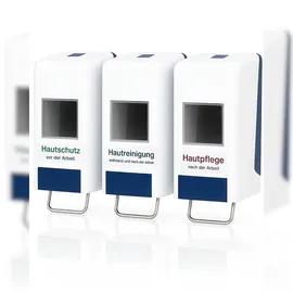 Blanc HYGIENIC SET: Hautschutzprogramm PROFI + Spender + 6x Füllmittel + Hautschutzplan nach Verordnung, robust & sparsam Industrie