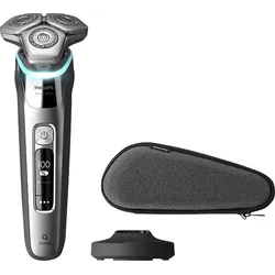 PHILIPS S9975/35 Elektrorasierer Series 9000 Silber (Dual SteelPrecision Klingen, Reinigungsstation: Nein)
