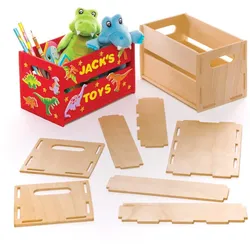 Bastelsets Mini-Kisten aus Holz (pro Set 2) Basteln mit Holz